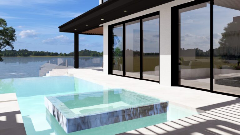 Modern Pool And Hot Tub