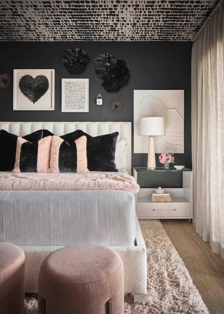Black Wall Custom Bedroom