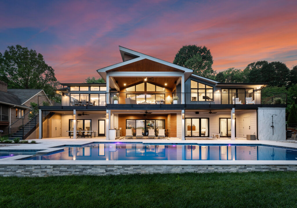 Custom luxury lake home