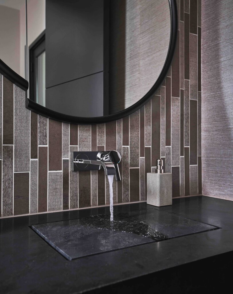 Black Stone Slab Sink