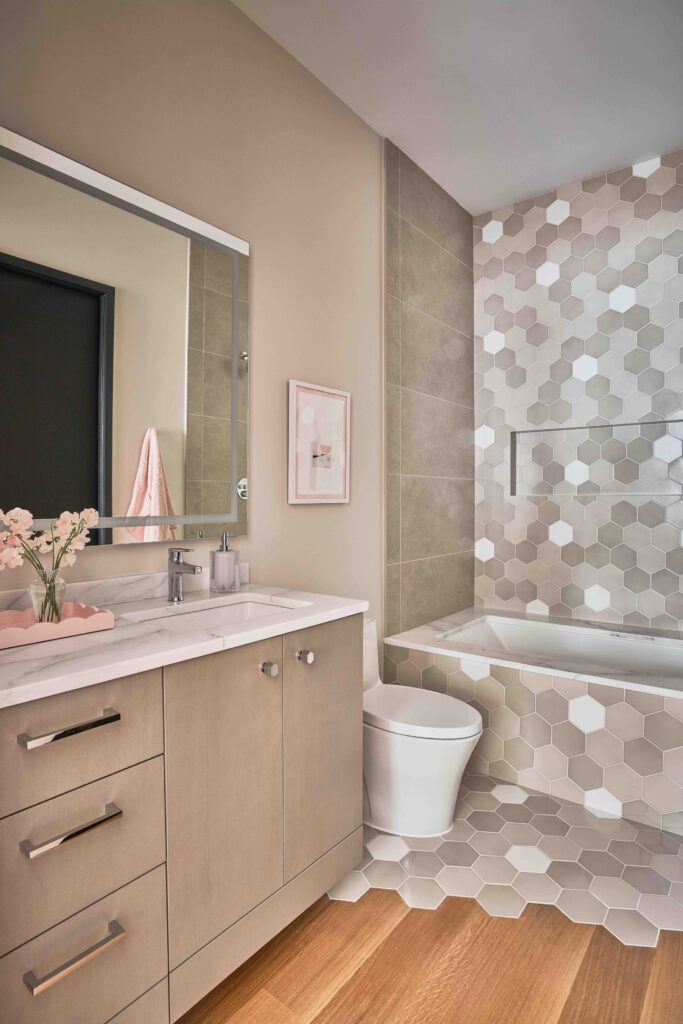 Honeycomb Tile Bathroom