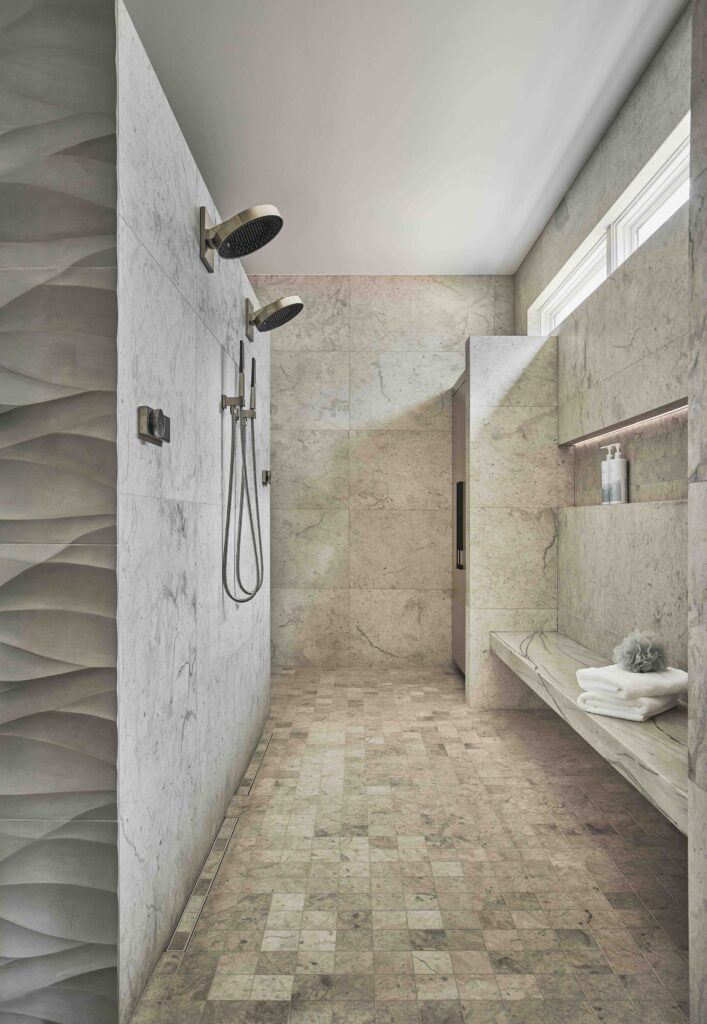 Luxury Master Walk Through Shower