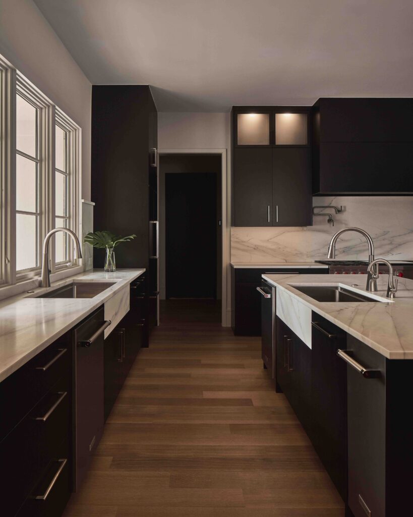Modern Black And White Kitchen