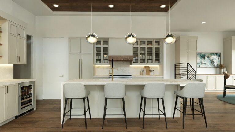 White Kitchen Island