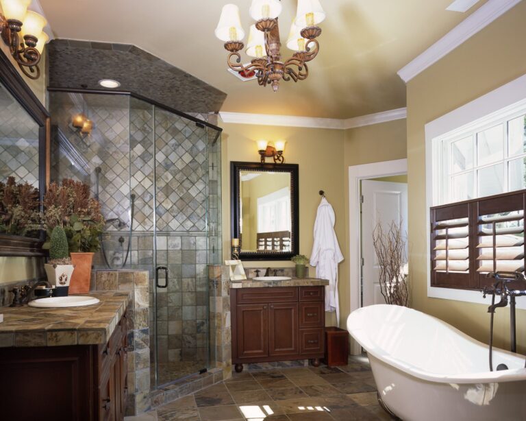 Master Bath Stone Tile
