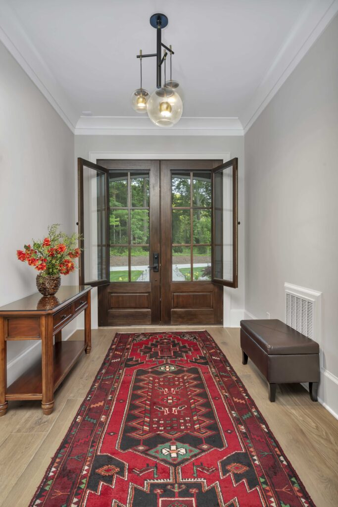 Wood Door Foyer