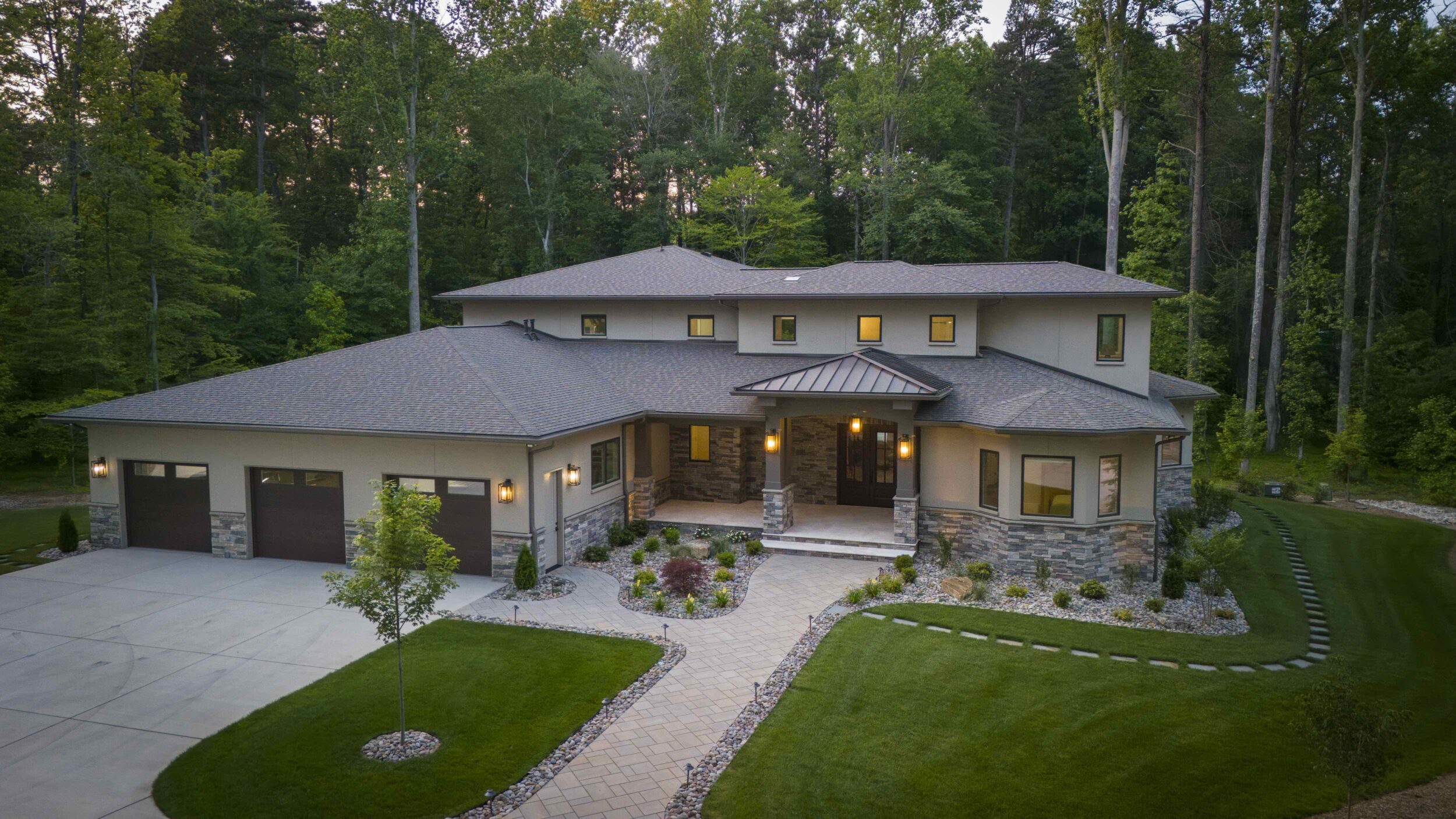 Luxury home in the trees