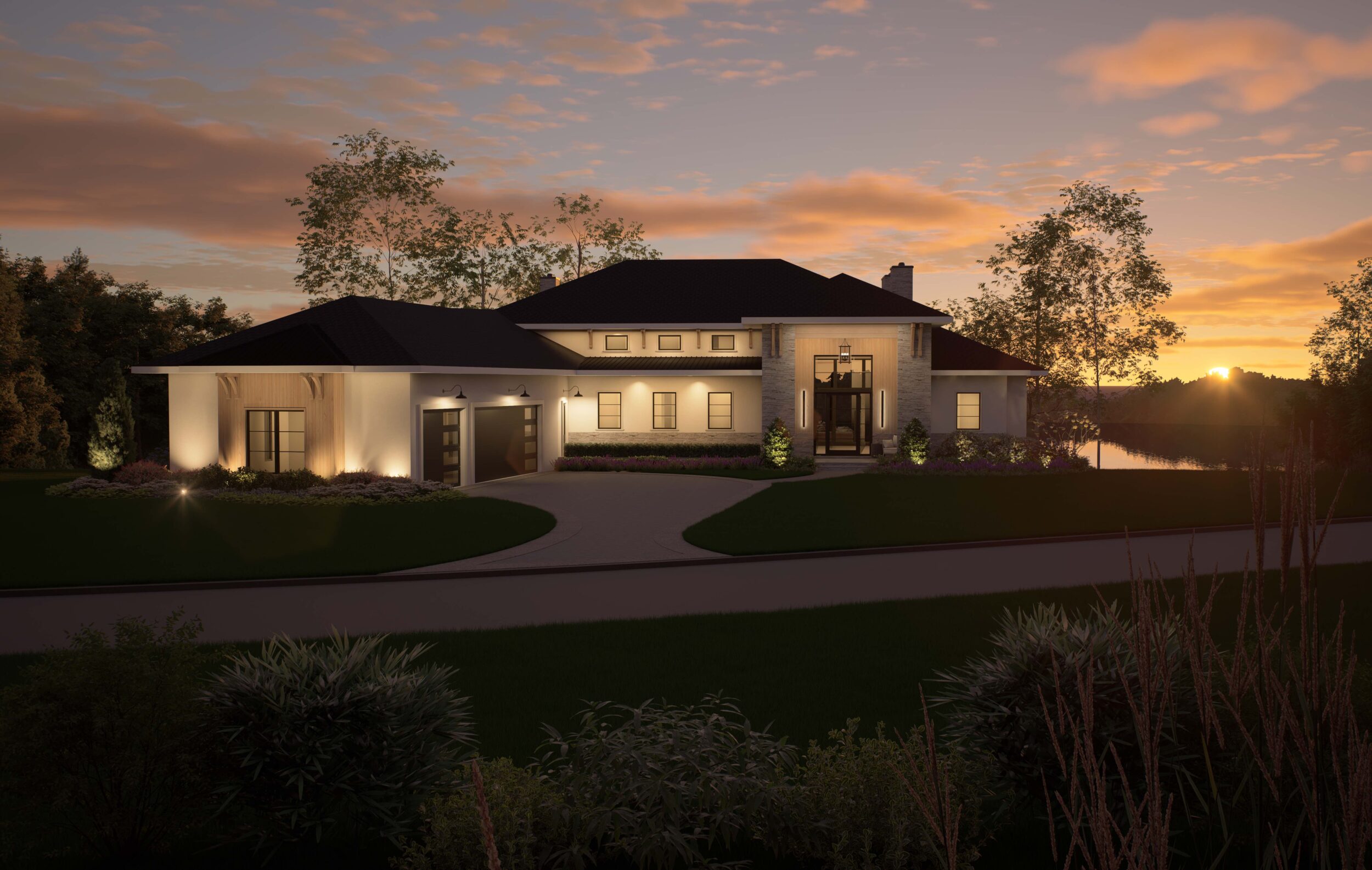 Contemporary Lakefront Estate