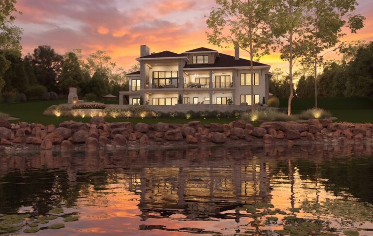 Modern Lakefront Home Exterior